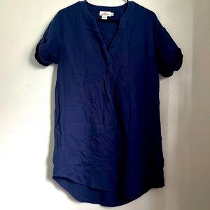 Vinyard Vines Womens Shirt Dress Navy Cotton Size XS